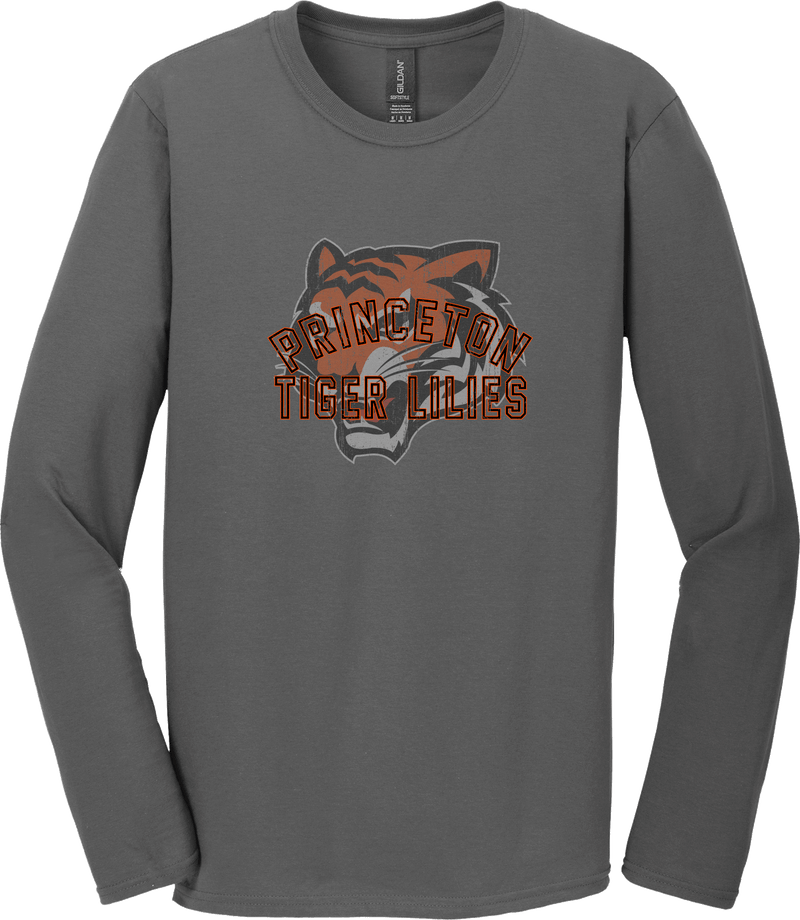 Princeton Tiger Lilies Softstyle Long Sleeve T-Shirt