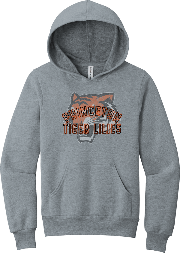 Princeton Tiger Lilies Youth Sponge Fleece Pullover Hoodie