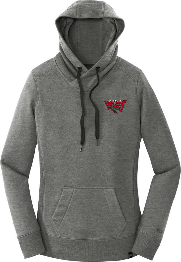 York Devils New Era Ladies French Terry Pullover Hoodie