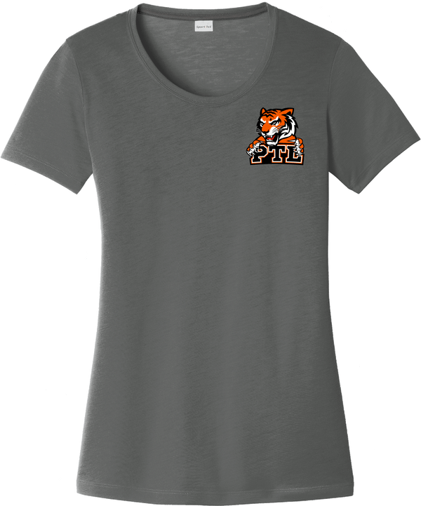 Princeton Tiger Lilies Ladies PosiCharge Competitor Cotton Touch Scoop Neck Tee