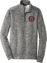 Palmyra Black Knights PosiCharge Electric Heather Fleece 1/4-Zip Pullover