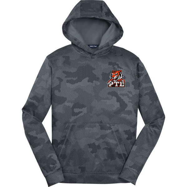 Princeton Tiger Lilies Youth Sport-Wick CamoHex Fleece Hooded Pullover