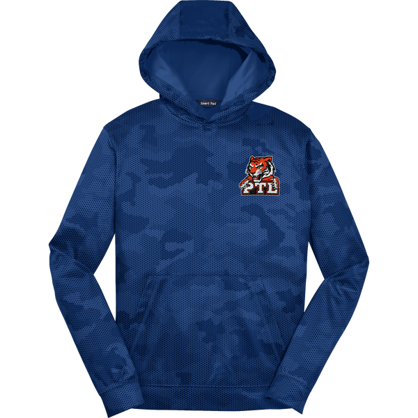 Princeton Tiger Lilies Youth Sport-Wick CamoHex Fleece Hooded Pullover